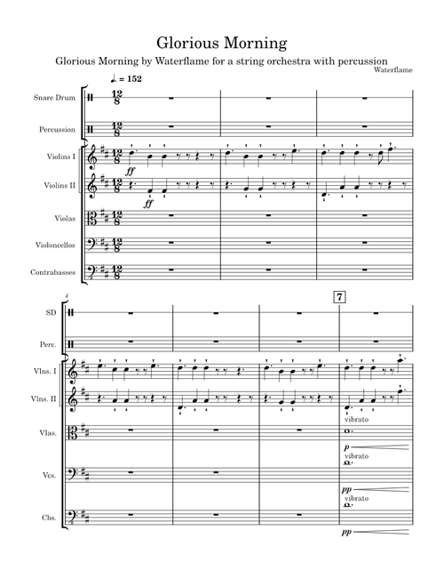Glorious morning – Waterflame (string orchestra)