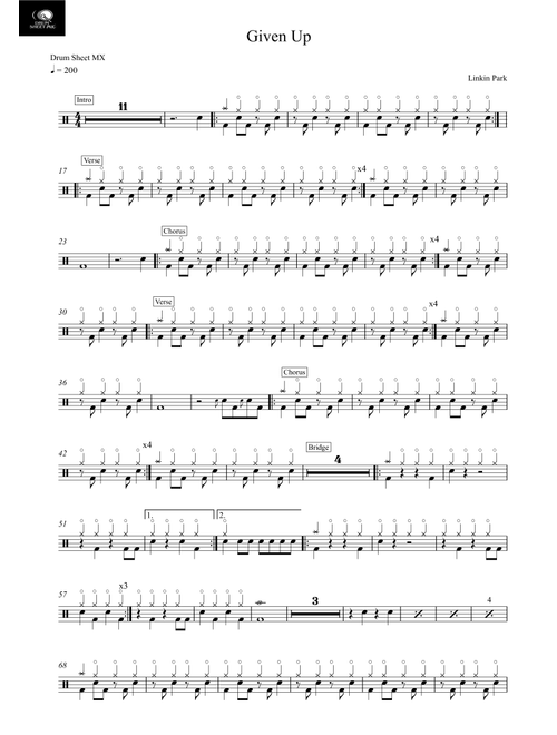 Given Up (Arr. Drum Sheet MX) - Linkin Park (Drums)