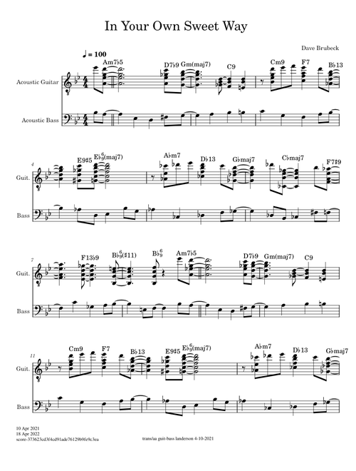 In Your Own Sweet Way – Dave Brubeck