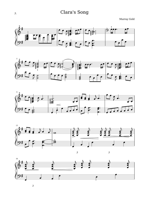 Clara's Song
