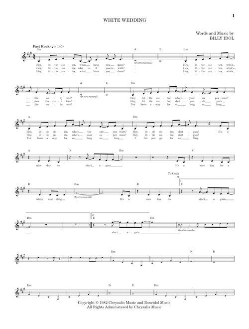 White Wedding - Billy Idol (School of Rock - Vocals)
