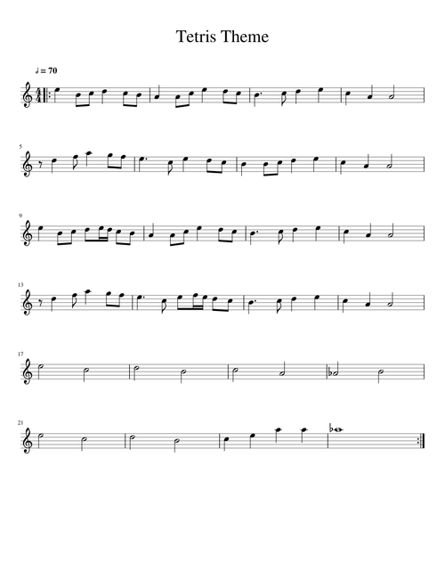 Tetris Theme A