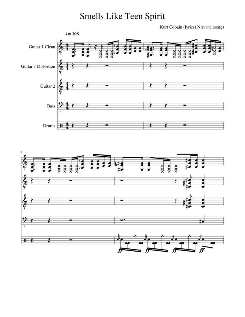 Нирвана smells like teen spirit ноты для фортепиано. Вступление нирвана smells like teen spirit. Смеллс лайк тин спирит ноты. Smells like spirits табы. Для гитары nirvana smells like teen ноты.