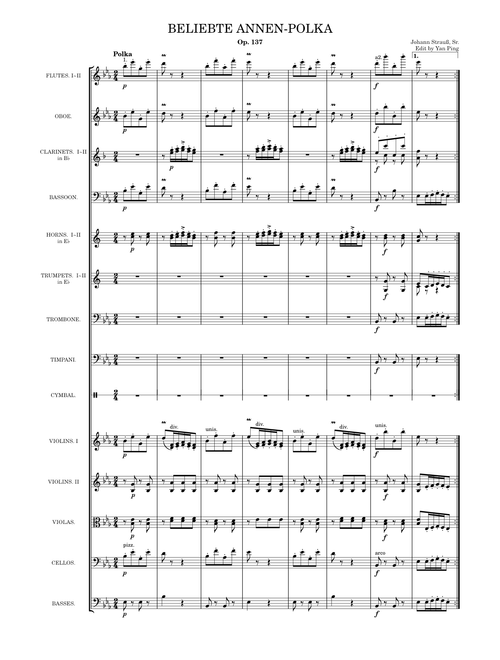 Beliebte Annen-Polka, Op. 137 – Johann Strauss Sr.