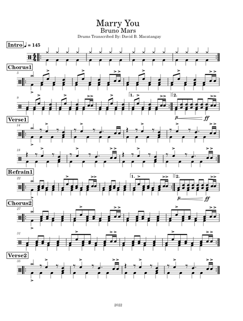 Marry you – Bruno Mars