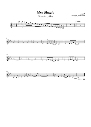 Play Official version of Mrs Magic Sheet Music by Strawberry Guy for ...