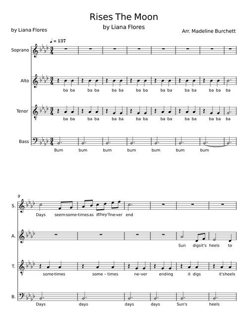 Rises the Moon - liana flores
