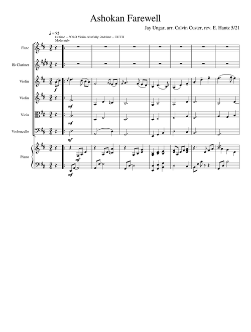 Ashokan Farewell – Misc tunes