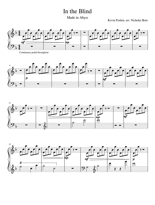 Made in Abyss - In the Blind (Piano)