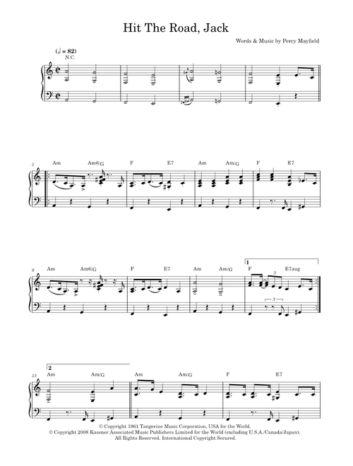 Hit the road jack - Ray Charles (Piano Solo)