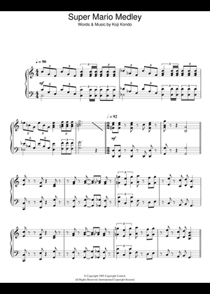 Play Official version of Super Mario Bros. Theme Sheet Music by Koji ...