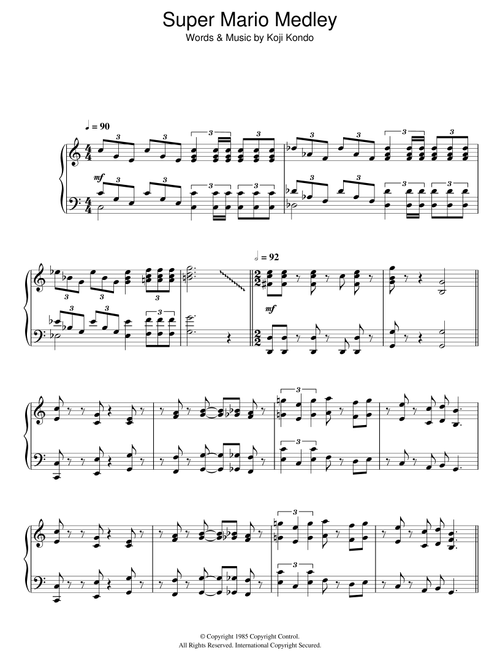 Super Mario Bros Theme - Koji Kondo (Piano Solo)