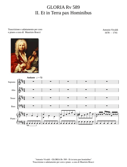 Gloria Rv 589 - A. Vivaldi - 2 Et in Terra pax hominibus