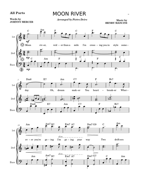 Moon River – Henry Mancini