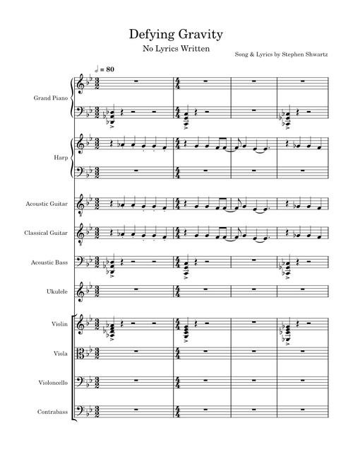 Defying Gravity - Stephen Schwartz