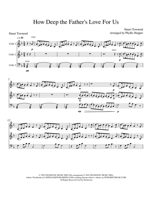 How Deep The Father's Love For Us (Arr. Phyllis Hopper) - Phillips Craig & Dean (String Ensemble)