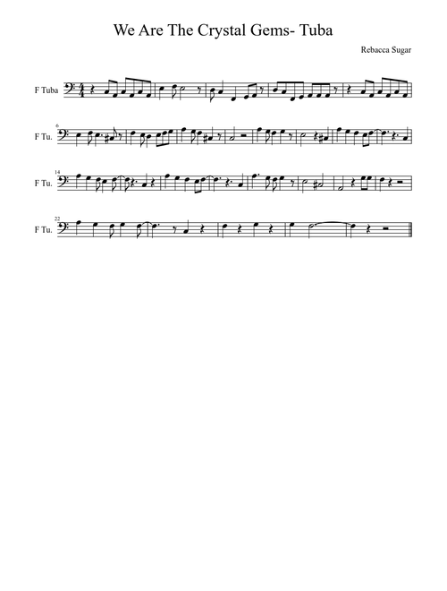 We Are The Crystal Gems- Tuba