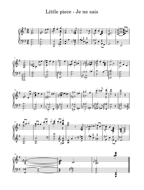 Little Piece - Je ne sais – Silexeo – Silexeo