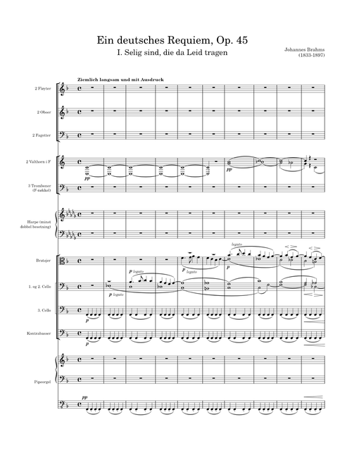 Ein deutsches Requiem (Brahms) Op. 45, 1 - Selig sind