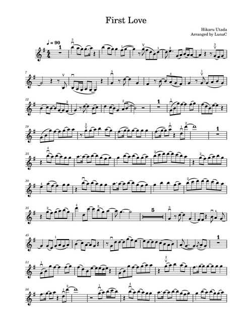 First Love (Arr. LunaC) - Hikaru Utada (Violin Solo)