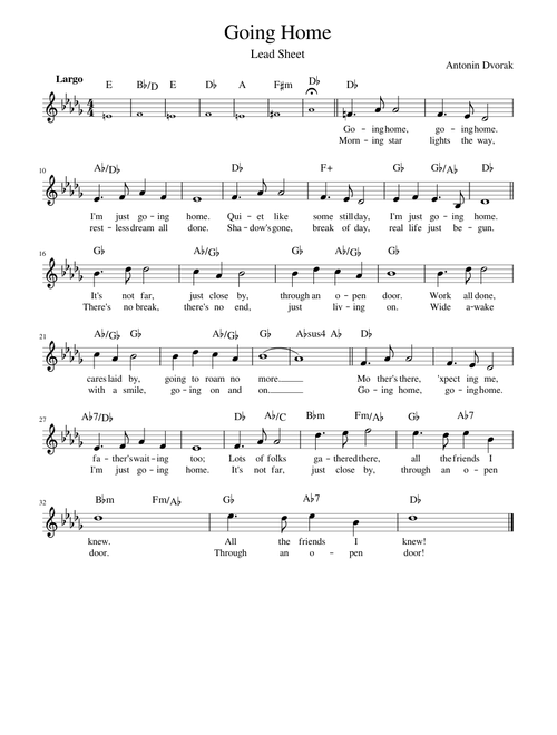 Going Home - Dvorak