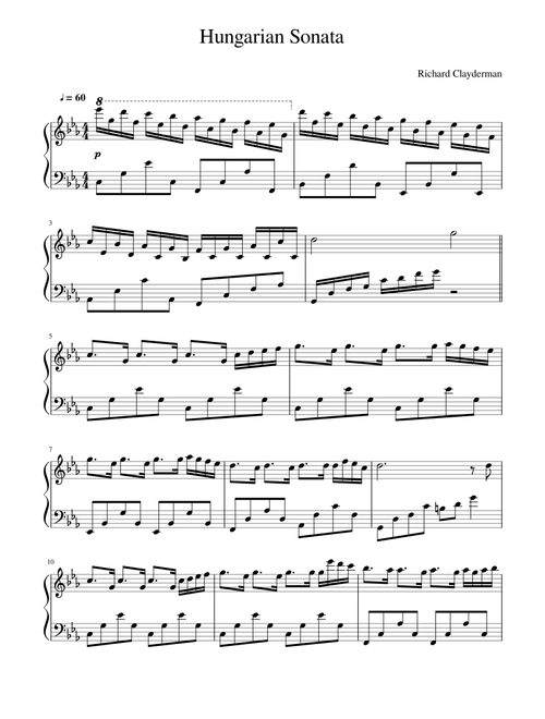 Richard Clayderman - Hungarian Sonata