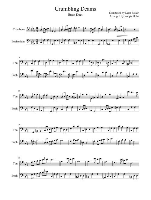 Crumbling Dreams – Leon Riskin Crumbling Dreams - Brass Duet