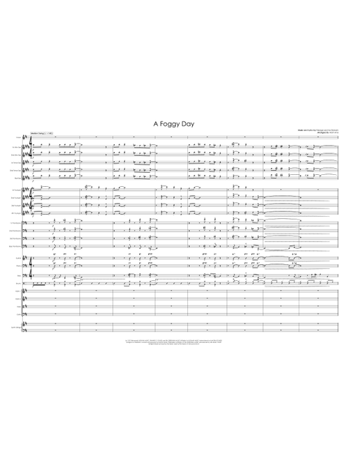 A Foggy Day (In London Town) from A DAMSEL IN DISTRESS (Arr. Matt Amy) - Ira Gershwin, George Gershwin (Jazz Ensemble)