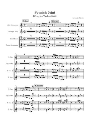 Spanish joint - D'Angelo Sheet Music with Chords for Piano (Solo