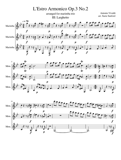L'Estro Armonico Op.3 No.2 (movement three)