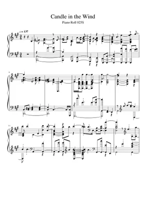 Candle In The Wind by Unknown Sheet Music Candle In The Wind by Unknown Sheet Music