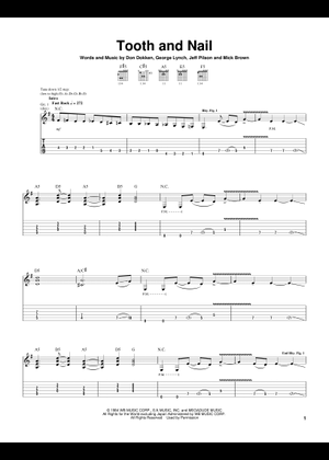 Play Official version of Kiss of death Sheet Music by Dokken for