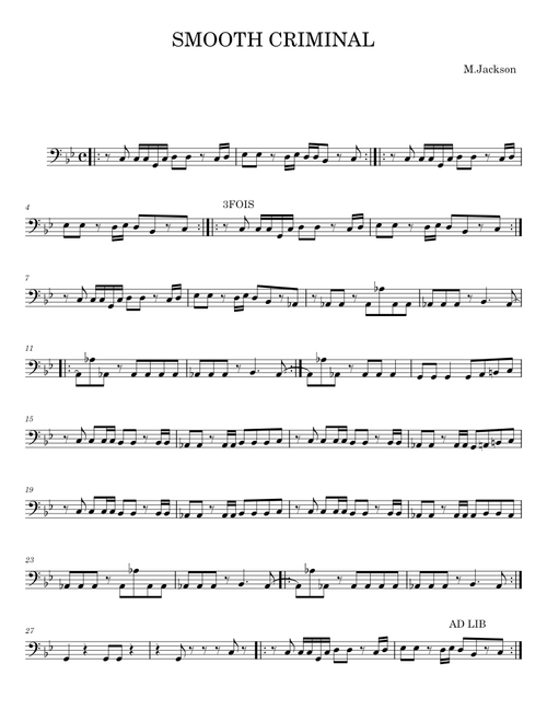 SMOOTH CRIMINAL - M. Jackson