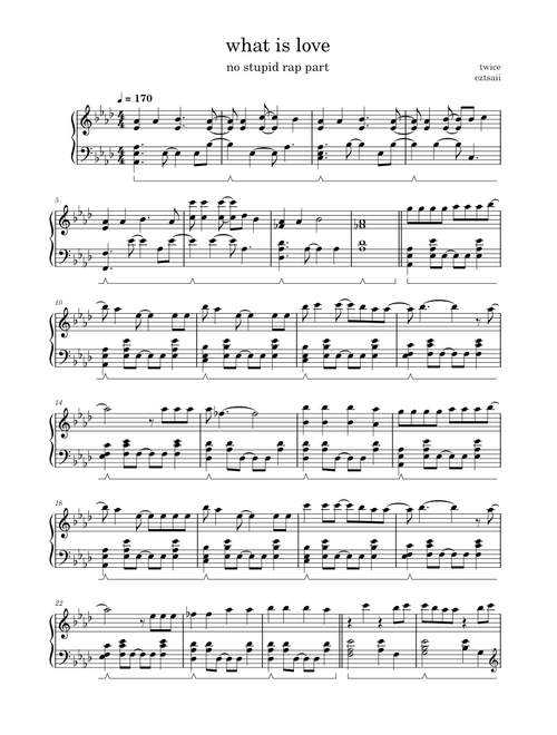 What is love – TWICE (piano arrangement)