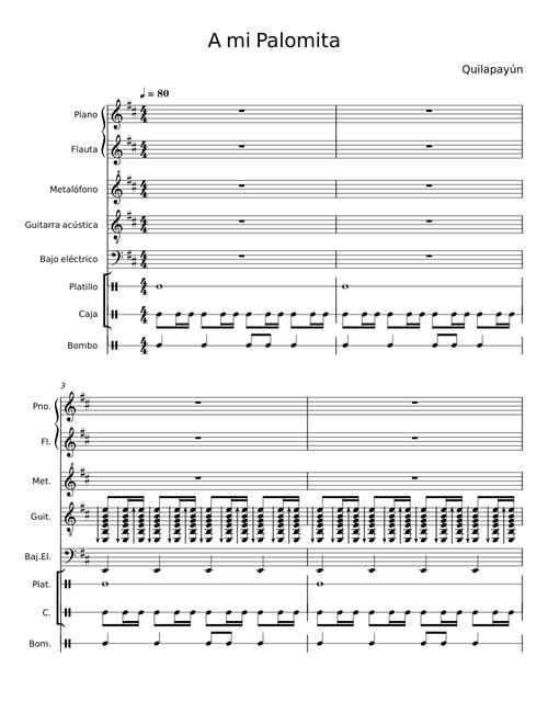 A mi palomita - Quilapayún