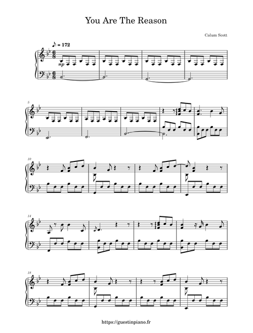 You Are The Reason - Calum Scott