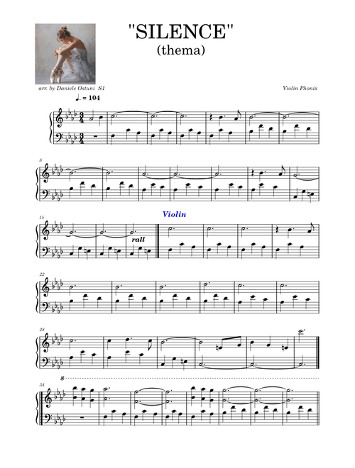 SILENCE - VERS. S1  INTERMEDIATE  ARRANGEMENT FREE