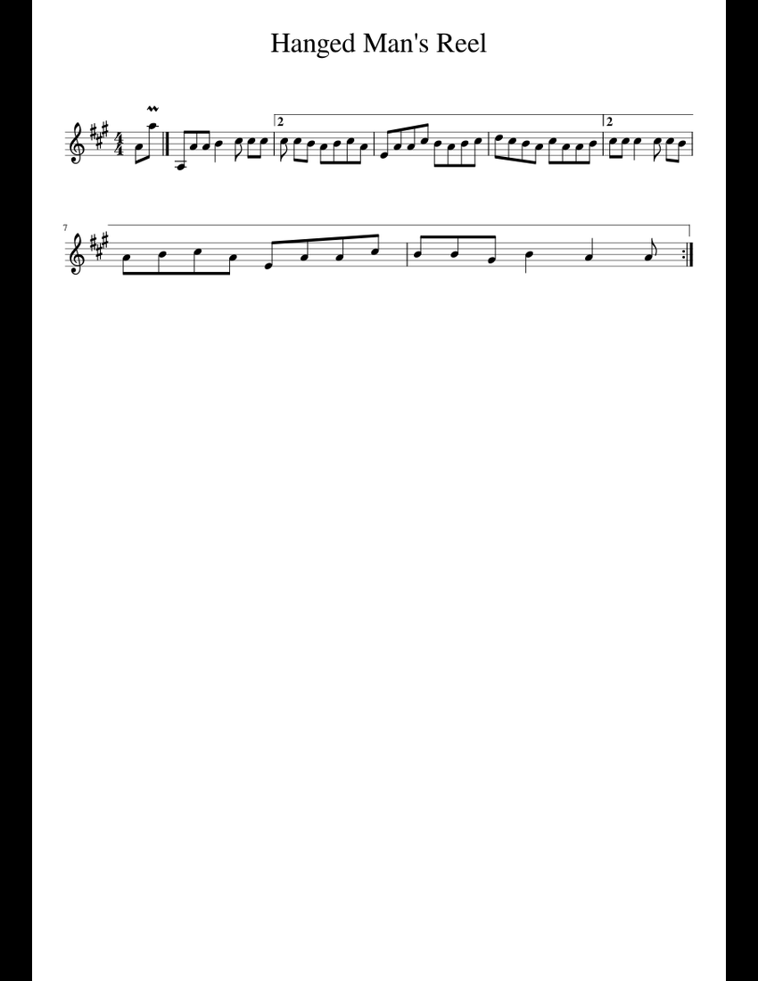 Hanged Man S Reel Piano Tutorial   Score 0 @850x1100