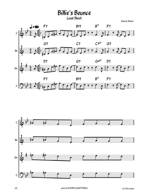Billie's Bounce – Charlie Parker