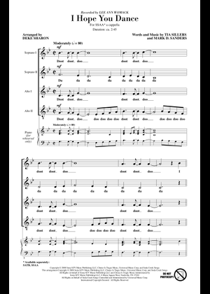 Play Official version of I Hope You Dance Sheet Music by Lee Ann Womack ...