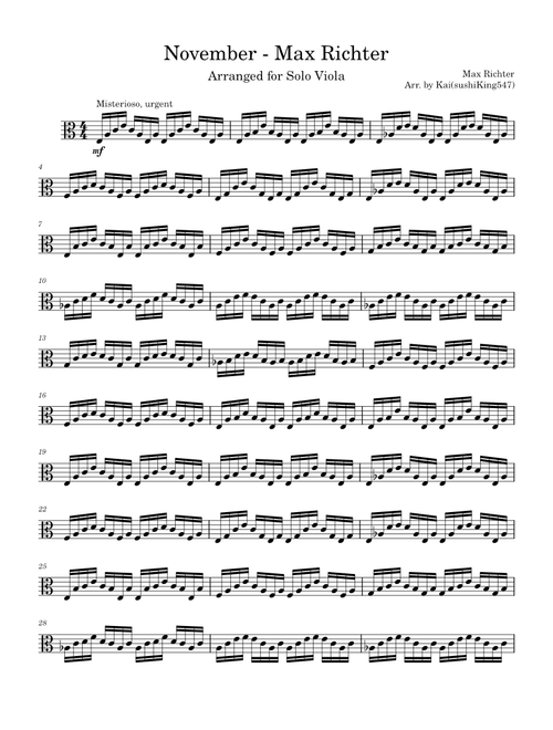 November – Max Richter(Viola Solo)