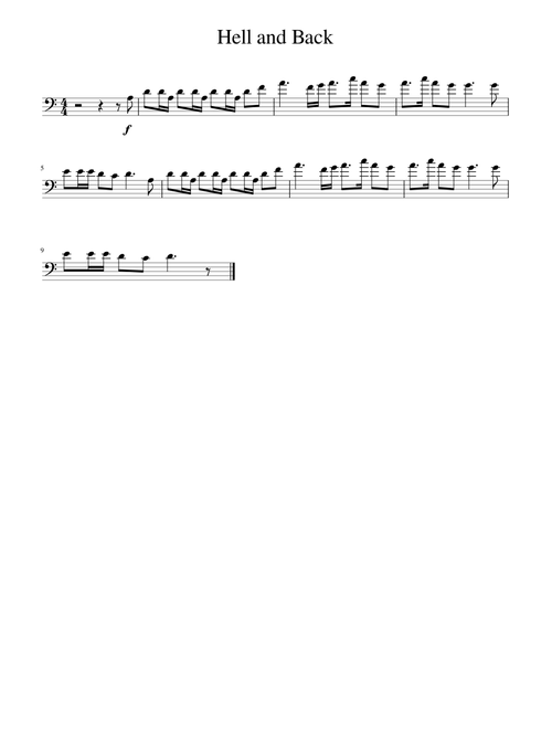 To Hell and Back - Trombone