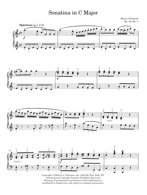 Sonatina in C Major, Op. 36, No. 3 - Jennifer Linn, Muzio Clementi (Piano Solo)