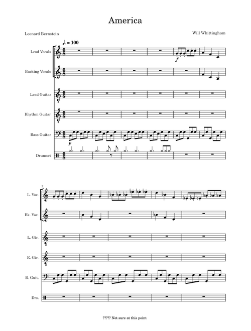 America west side story – Leonard Bernstein