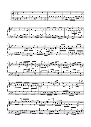 Prélude No. 16 BWV 885 in G Minor Sheet Music for Piano (Solo