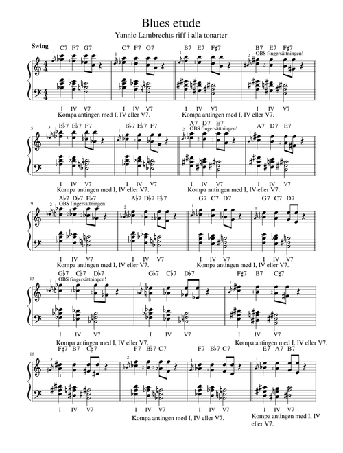 Blues etude Yannic all keys