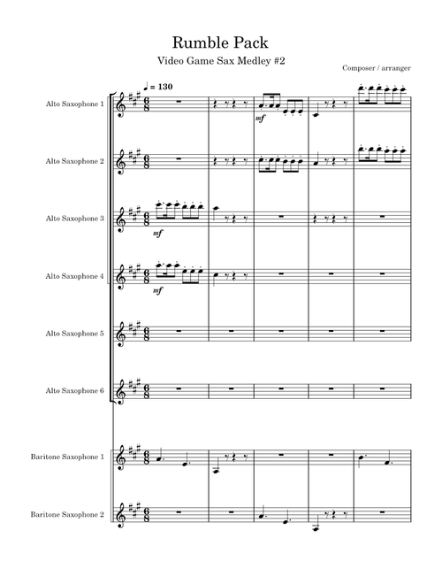 Rumble Pack - Video Game Sax Medley #2