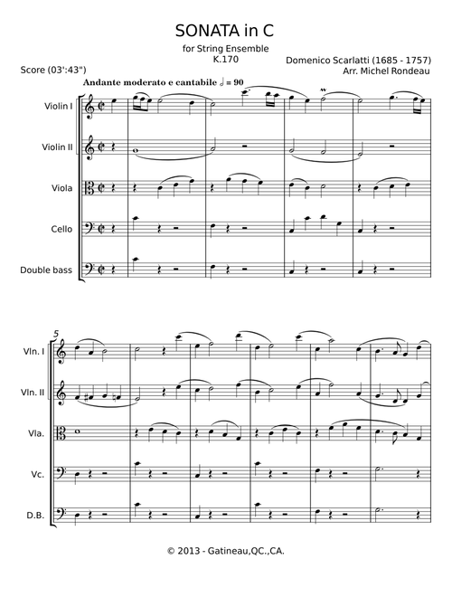 Sonata in C K 159 - Domenico Scarlatti
