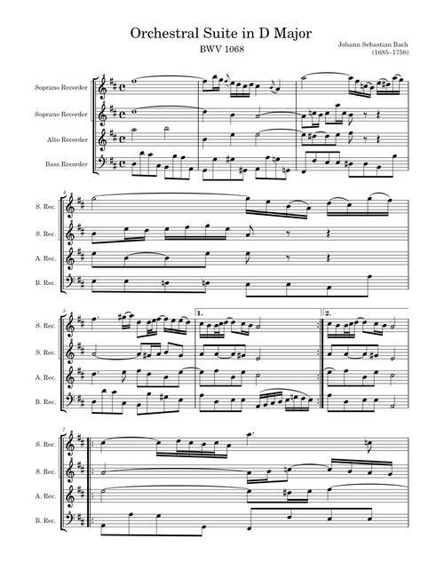 Air 'on the G string', Orchestral Suite No. 3 in D major, BWV 1068 – Johann Sebastian Bach