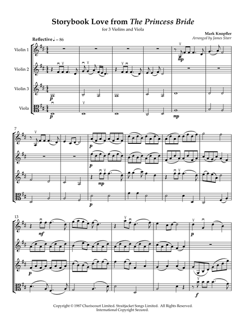 Once Upon A Time...storybook Love (Arr. James Starr) - Mark Knopfler (String Ensemble)